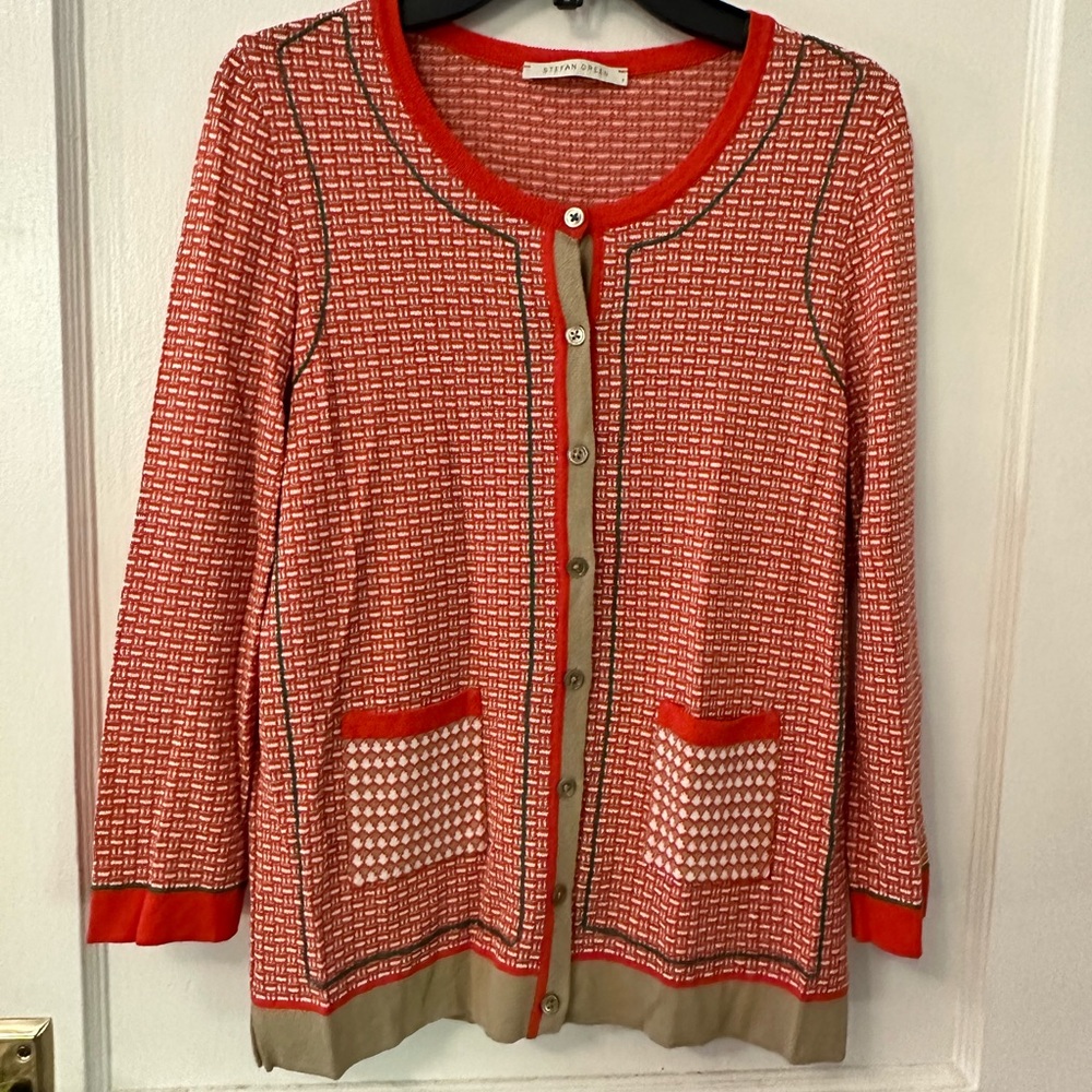 Fun Stefan Green Cardigan